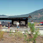 Bus Outside Visitor Center at West Trailhead