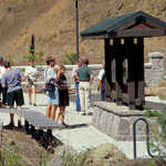 Outside the Visitor Center at the West Trailhead