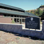 Sign for Mark O. Hatfield West Trailhead and Visitor Center