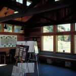 Inside the Visitor Center at the Sign for Mark O. Hatfield West Trailhead
