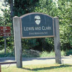 Sign for Lewis and Clark State Recreation Area