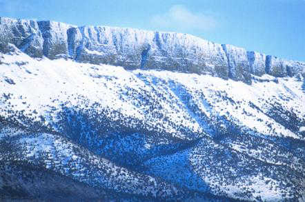 Snow Covered Ridges of the Abert Rim