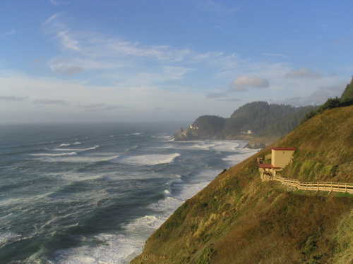The Pacific Ocean and Entrance to Sea Lion Caves