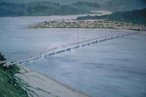 Painting of the Alsea Bay Bridge