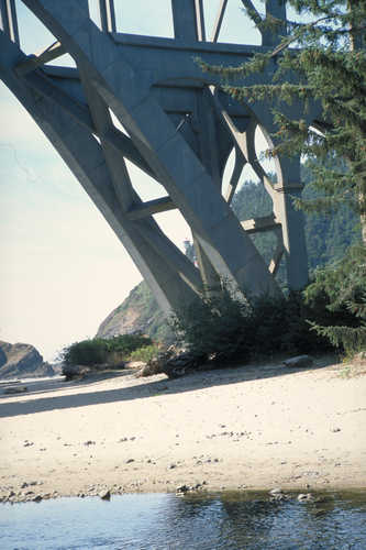 Foot of Bridge on the Pacific Coast Highway