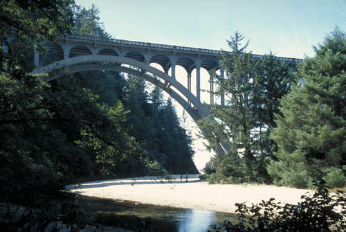 Pacific Coast Highway Bridge in Oregon
