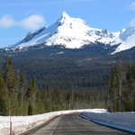 Looking towards Mt. Thielsen from the Byway
