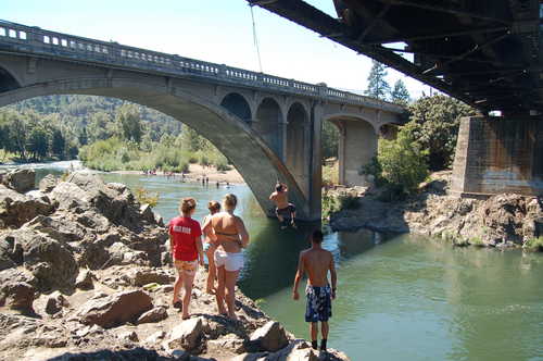 Jumping Off Cliffs on the Rogue River