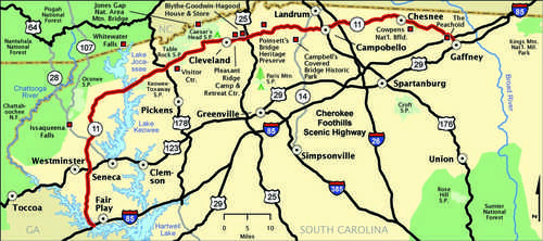 Cherokee Foothills Map