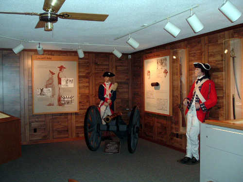 Military Exhibit at Ninety-Six National Historic Site Museum