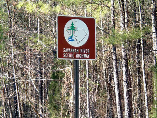 Savannah River Scenic Byway Sign