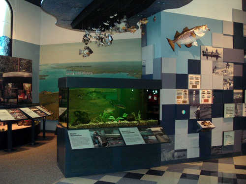 Colorful Exhibits at the Reservoir Visitor Center