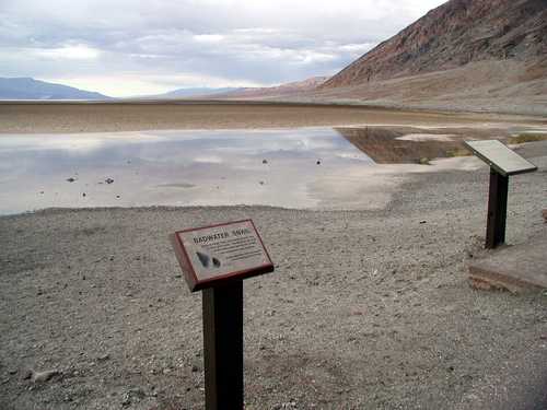 Interpretive Signs at the Salt Flats in Death Valley