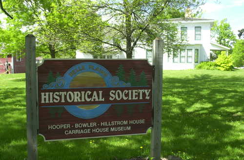 Sign at Hooper-Bowler-Hillstrom House in Belle Plaine