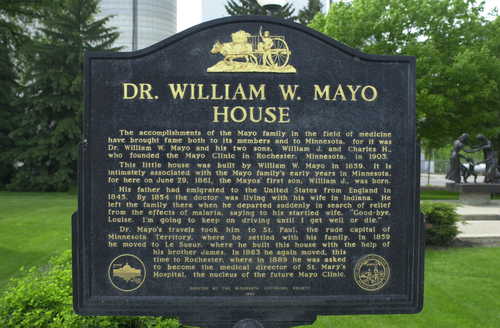 Sign Before William W. Mayo House