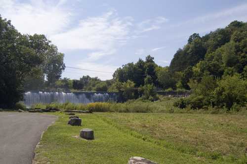 Old Stone Dam in Summer