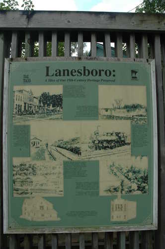 Interpretive sign for Lanesboro