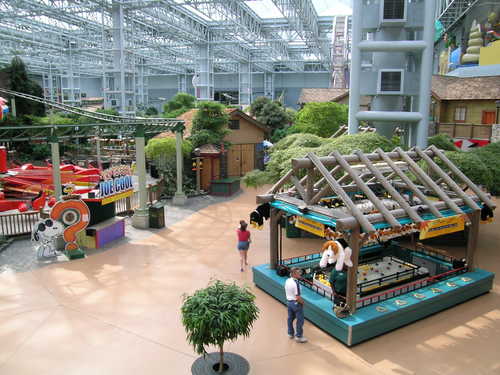 People Enjoying the Amusement Park in the Mall of America