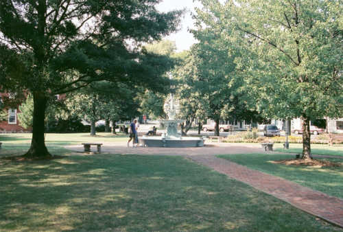 Fountain Park in Downtown Chestertown, MD