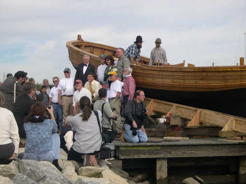 Maryland Governor Launching the John Smith Shallop