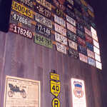 Wall of License Plates