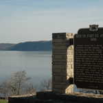 Site of Ft. Antoine Sign on Lake Pepin