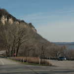 Bluffs Over Scenic Overlook on Lake Pepin
