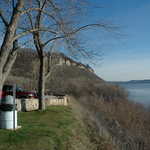 Parking at a Scenic Overlook on Lake Pepin