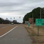 Ft. Pillow/Henning/TN Highway 87 signage on U.S. Highway 51 North