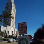 Great River Road Sign at the Louisiana State Capitol