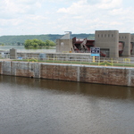 Guttenberg_Fish Hatchery View of Lock and Dam 10