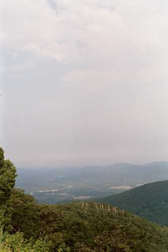Looking Northeast from an Overlook on the Blue Ridge Parkway