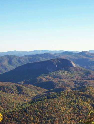 Looking Glass Rock in Pisgah National Forest