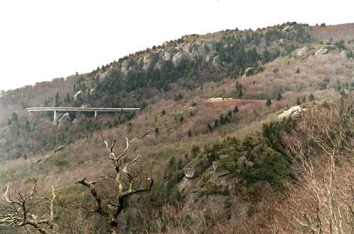 Linn Cove Viaduct in Winter