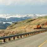Heading Down the Beartooth Pass into Montana