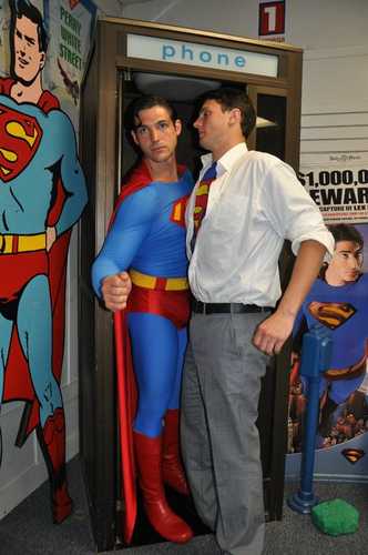 Superman Meets Clark Kent