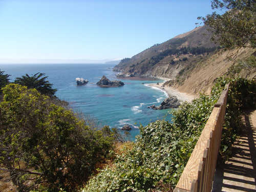 Distant View of Julia Pfeiffer Burns State Park