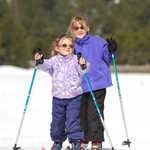 Two Young Cross-Country Skiiers