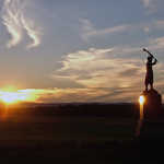 Statue at Sunset in Gettysburg