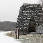 Snow on the Great Western Iron Furnace