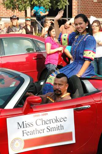 Miss Cherokee 2008 - 2009 in Cherokee National Holiday Parade