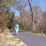 Hiker and Bikers on Gulf Oak Ridge Trail
