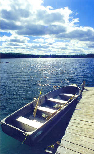 A Rowboat at the Dock