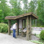 Kiosk at the Laurentain Divide Rest Stop