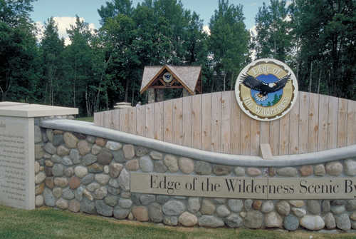 Edge of the Wilderness Scenic Byway Sign