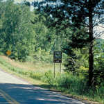 Roadside Byway Sign on Edge of the Wilderness