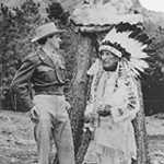 Chief Talking with Sculptor