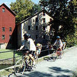 Biking Past Prallsville Mills