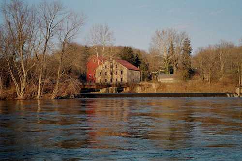 Prallsville Mill View from the Delaware River