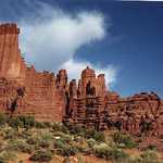 Oddly-shaped Redrock at Fisher Towers
